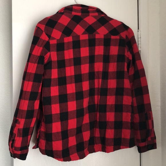 Forever 21 red & black plaid jacket - Picture 4 of 4